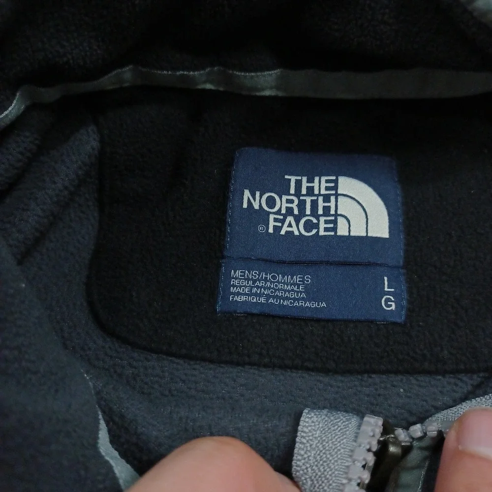 North Face Sweater Mens Large Black 1/4 Zip Outdoor Fleece Casual